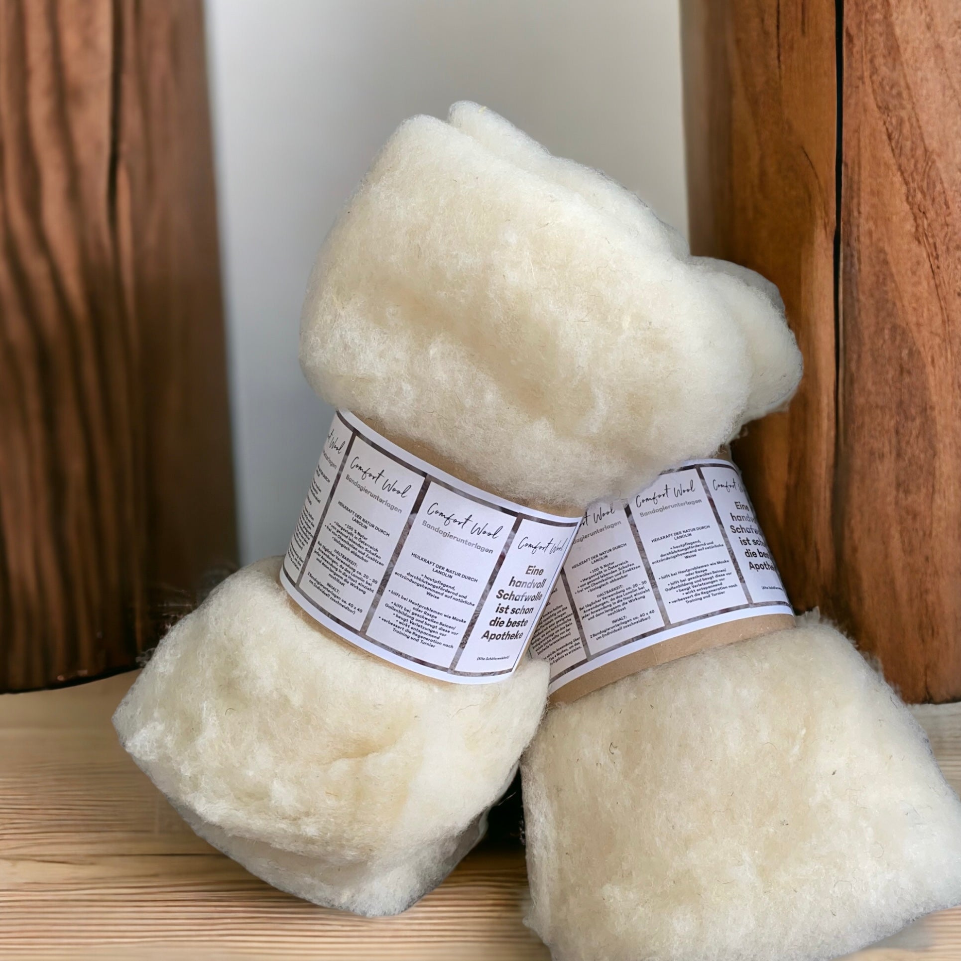 Compresses de laine - Soulagement immédiat SOS contre la gale de boue, les galles du blé et autres affections similaires.